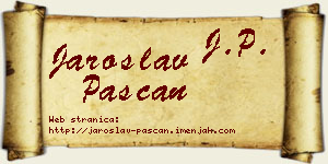 Jaroslav Pašćan vizit kartica